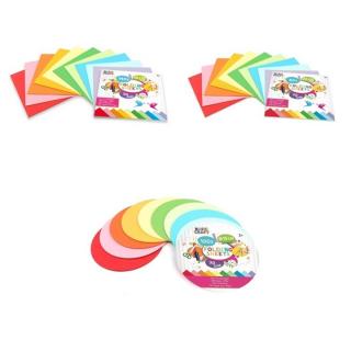 Színes papír szett / különböző méretek (színes papír gyerekek)