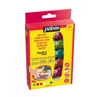 Ujjfestékek Pebeo Tactilcolor 6 x 20 ml (színek gyerekeknek)