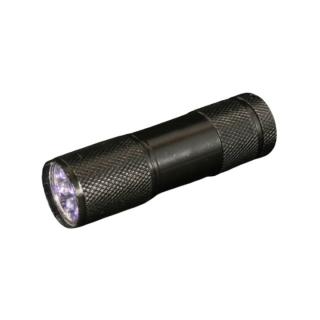 UV zseblámpa 9 LED-del (elemlámpa UV-fénnyel gyantához)