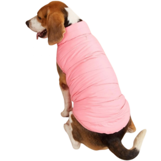 Bélelt kutyakabát, pink, XL-es (francia bulldog méret)