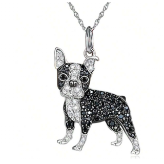 Boston terrier mintás nyaklánc