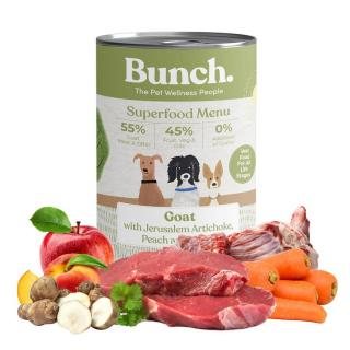 BUNCH Főtt Kecske Menü csicsókával, sárgarépával, és almával, 400 g
