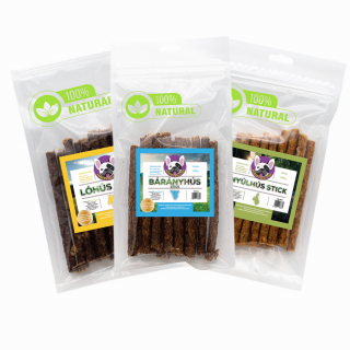 Farm Stick Mix: nyúl, bárány, ló (3 csomag stick), 300g