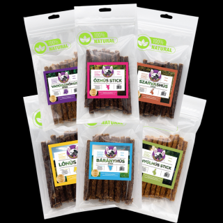 Farm + Vad Stick Mix: nyúl, bárány, ló, őz, szarvas, vaddisznó (6 csomag stick), 600g
