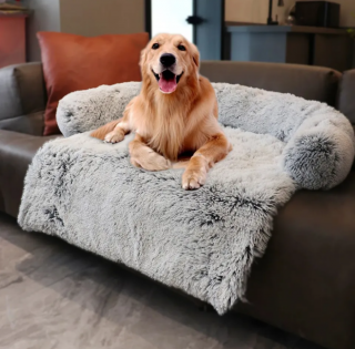 Pet Bed kutyaágy kanapéra, kanapévédő kutyaágy, szürke, M méret (90 x 90 x 16 cm)