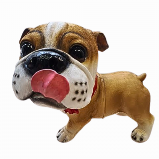 Prémium angol bulldog szobor, nagy