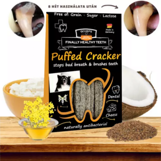 QCHEFS Puffed Cracker természetes fogtisztító rágórúd a kellemetlen szájszag és fogkő ellen