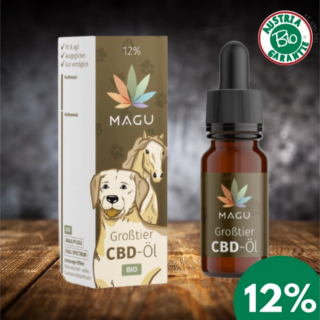 Teljes spektrumú CBD olaj kutyáknak 30 kg felett, 12%, BIO, Magu CBD