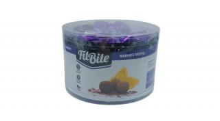 FitBite Narancs trüffel ízű díszdobozos tejmentes szaloncukor cukormentes gluténmentes 200g