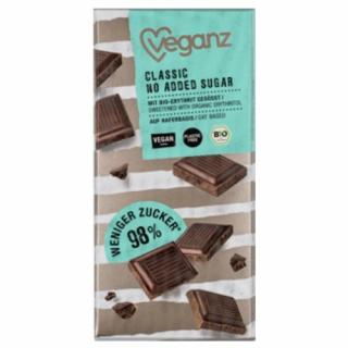 Veganz Classic Cukormentes Vegán Csokoládé Gluténmentes 80g