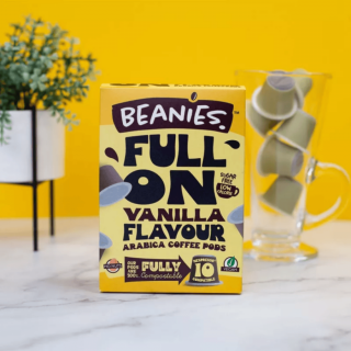 Beanies Pods vaníliás kávékapszula nespresso kompatibilis, 10 db