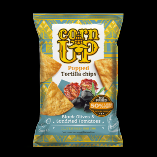 Corn Up Tortilla chips Fekete olivabogyó és paradicsom ízű 60 g