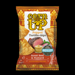 Corn Up Tortilla chips Marhahús és mustár ízű 60 g