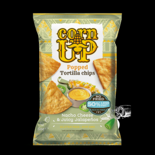 Corn Up Tortilla chips Nacho sajt és Jalapeno ízű 60 g