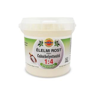 Dia-Wellness Élelmi rost alapú cukorhelyettesítő 1:4 steviával 250 g