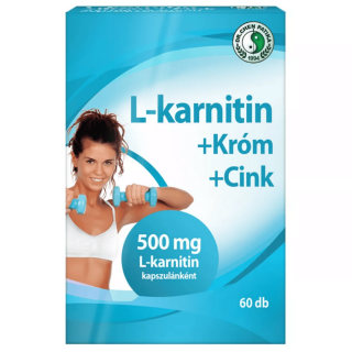 Dr. Chen L-karnitin 500 + króm + cink kapszula - 60 db