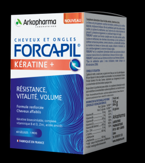 Forcapil Keratin+ Hajregeneráló és hajerősítő kapszula 60 db