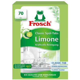 Frosch mosogatógép tabletta zöldcitrom 70 db