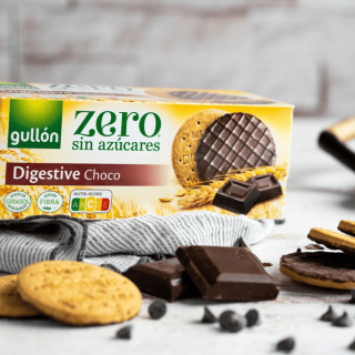 Gullón Digestive Choco cukormentes korpás csokoládés keksz édesítőszerrel 270 g