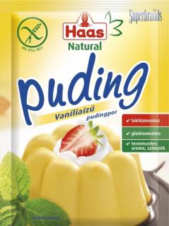 Haas Natural vaníliaízű pudingpor 40 g