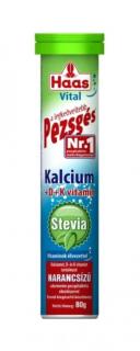 Haas Stevia Kalcium+D+K cukormentes pezsgőtabletta 80 g