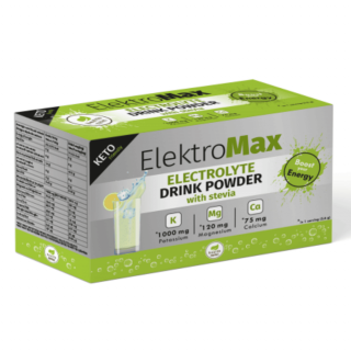 Health Market ElektroMax Citromízű italpor ásványi anyagokkal és steviával, 30 tasak