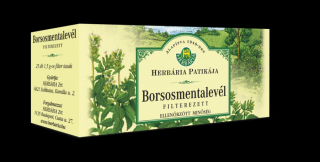 Herbária Borsosmentalevél (Menthae piperitae folium) filteres