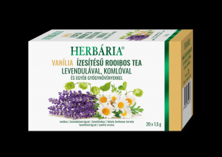Herbária Vanília ízesítésű rooibos tea levendulával, komlóval és egyéb gyógynövényekkel