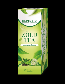 Herbária Zöld tea bodza