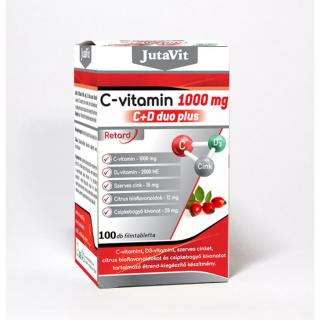 JutaVit C-vitamin 1000mg C+D DUO Plus - 100 db