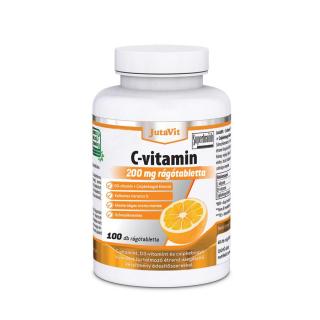 JutaVit C-vitamin 200mg+D3 narancs ízű rágótabletta - 100 db