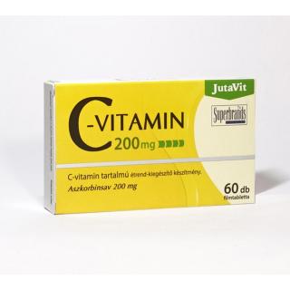 JutaVit C-vitamin 200mg tabletta - 60 db – bliszteres