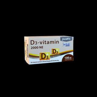 JutaVit D3-vitamin 2000NE (50µg) lágykapszula - 100 db É-K.