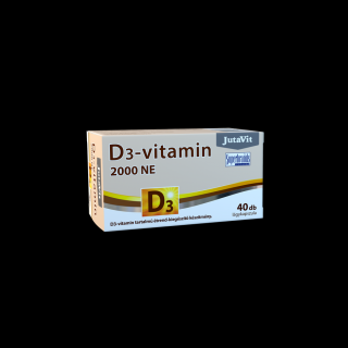 JutaVit D3-vitamin 2000NE (50µg) lágykapszula - 40 db É-K.