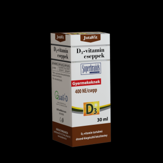 JutaVit D3-vitamin 400 NE/csepp csecsemőknek, gyermekeknek 30 ml