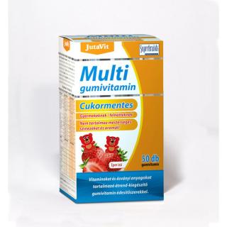 JutaVit Multivitamin Gumi Cukormentes eper ízű - 50 db