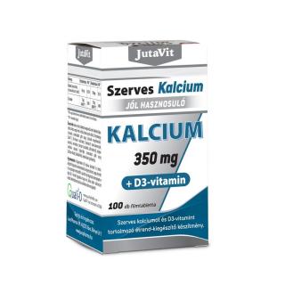 JutaVit Szerves Kalcium 350mg +D3 vitamin - 100 db