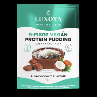 LUXOYA 9-Fibre Vegan Protein Pudding 45 g - Rum-Kókusz ízű