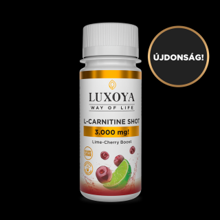 LUXOYA L-CARNITINE SHOT 3.000 mg FOLYÉKONY L-KARNITIN 60 ml, Meggy-lime ízű