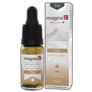 Magna GT 5% CBD Olaj 500mg - 10ml Kendermagolajban