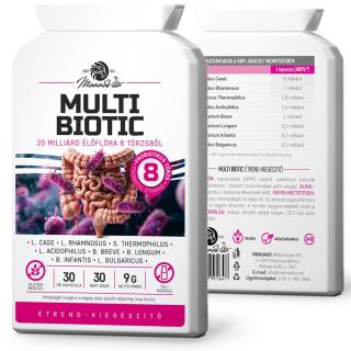 Mannavita Multi Biotic probiotikum, 20 milliárd baktérium 8 törzsből - 30 db