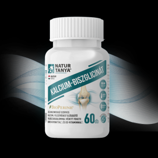 Natur Tanya® KALCIUM-BISZGLICINÁT - világszabadalommal védett BioPerine® és D3-vitamin 60 db