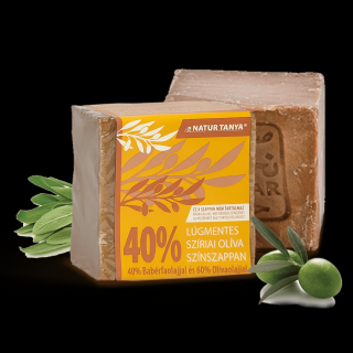 Natur Tanya® Lúgmentes Színszappan - 40%-os bio babérfaolaj tartalom 185 g