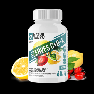 Natur Tanya® Szerves C+D+K 60 db