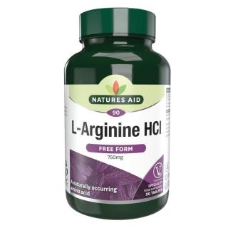 Natures Aid L-Arginine HCI 750mg tabletta 90 db