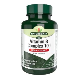 Natures Aid Mega B Complex 100 mg tabletta 60 db