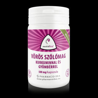 Pharmacoidea Mentalfitol vörös szőlőmag komplex kapszula - 30 db