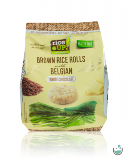 Rice UP! fehércsokoládés barna rizs snack 50 g
