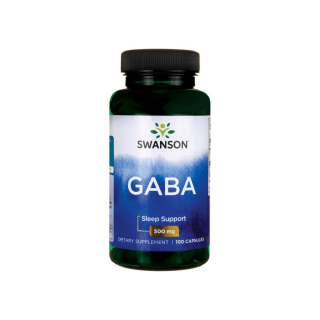 Swanson GABA (gamma-amino-vajsav) 500 mg - 100 db
