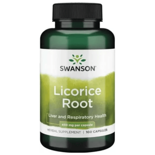 Swanson Licorice Root (Édesgyökér) 450mg - 100 db